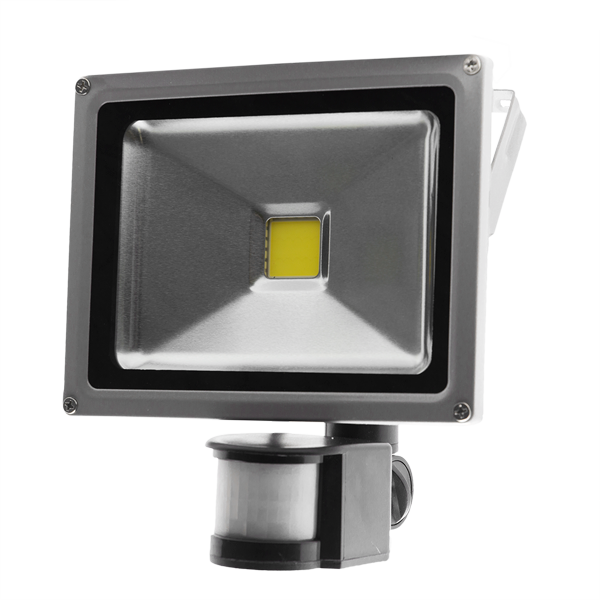 Proyector De Area Led Con Sensor 20W (Cob) Luz Dia