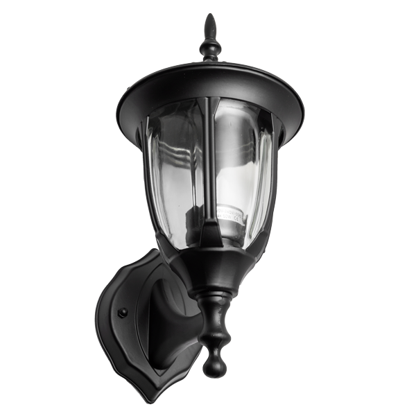 Farol Cochero Adosar Negro 6 Caras