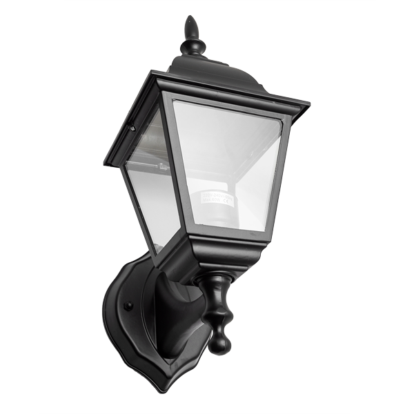 Farol Cochero Adosar Negro 4 Caras