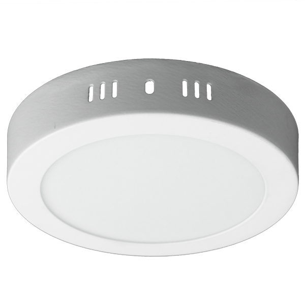 Panel Led Sobrepuesto Redondo 12W 6500K Luz Dia