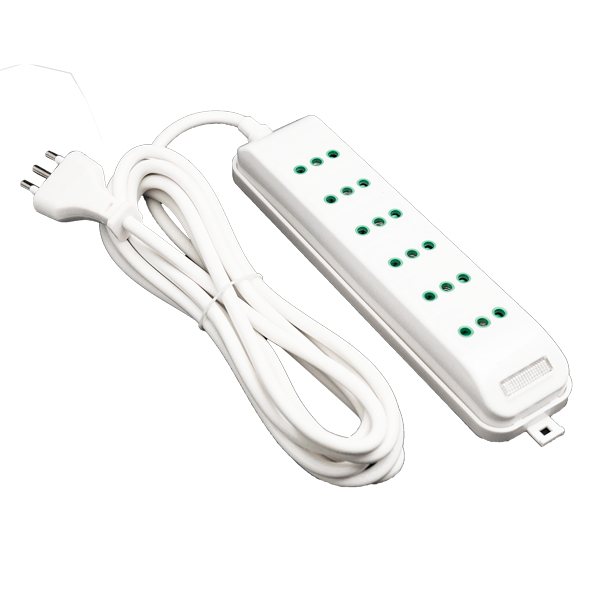 Extencion Multiple 6 Posiciones  3 Metros Con Luz