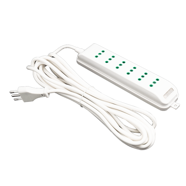 Extencion Multiple 6 Posiciones  5 Metros Con Luz