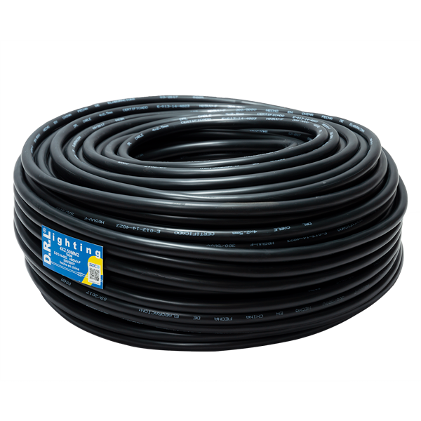 Cordon H05Vv-F 4X2.5Mm 100M Negro SIL