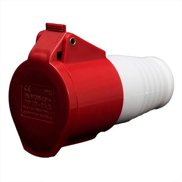 Enchufe Industrial Hembra Volante 16A 3P+T