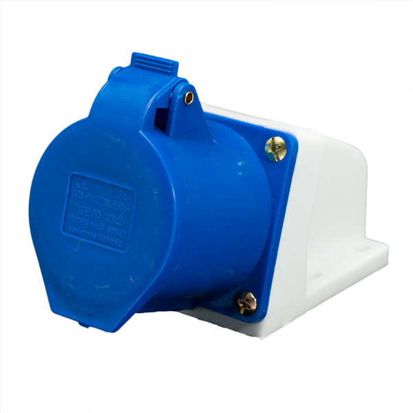 Enchufe Industrial Hembra Sobrepuesta 32A 2P+T