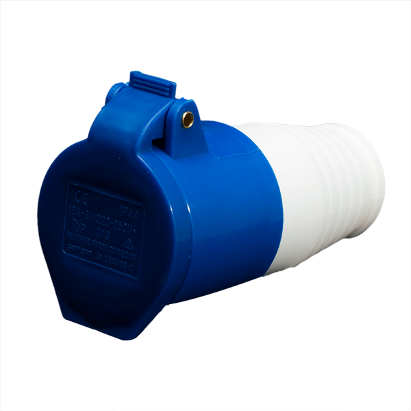 Enchufe Industrial Hembra Volante 16A 2P+T