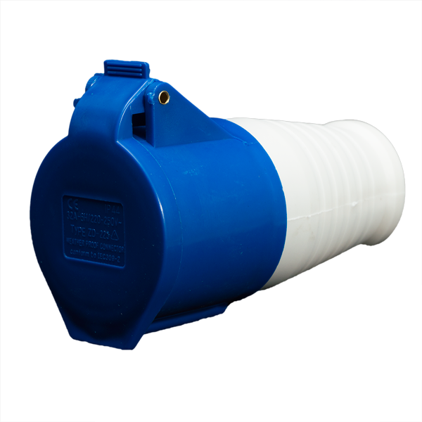 Enchufe Industrial Hembra Volante 32A 2P+T