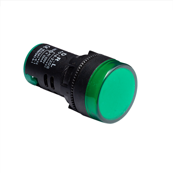 Luz Piloto 22Mm 220V Para Panel – Verde