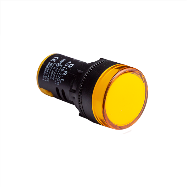 Luz Piloto 22Mm 220V Para Panel – Amarilla