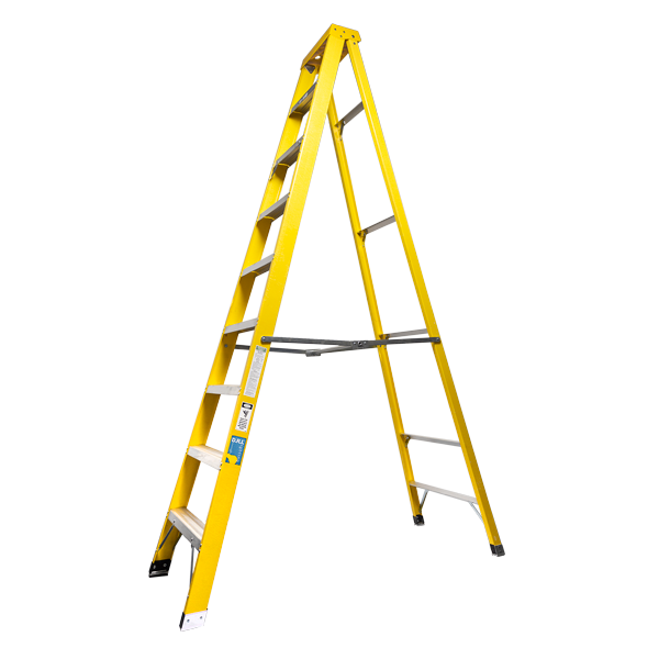 Escala Fibra De Vidrio Tijera 2,8 M (Fm22-108Ia)