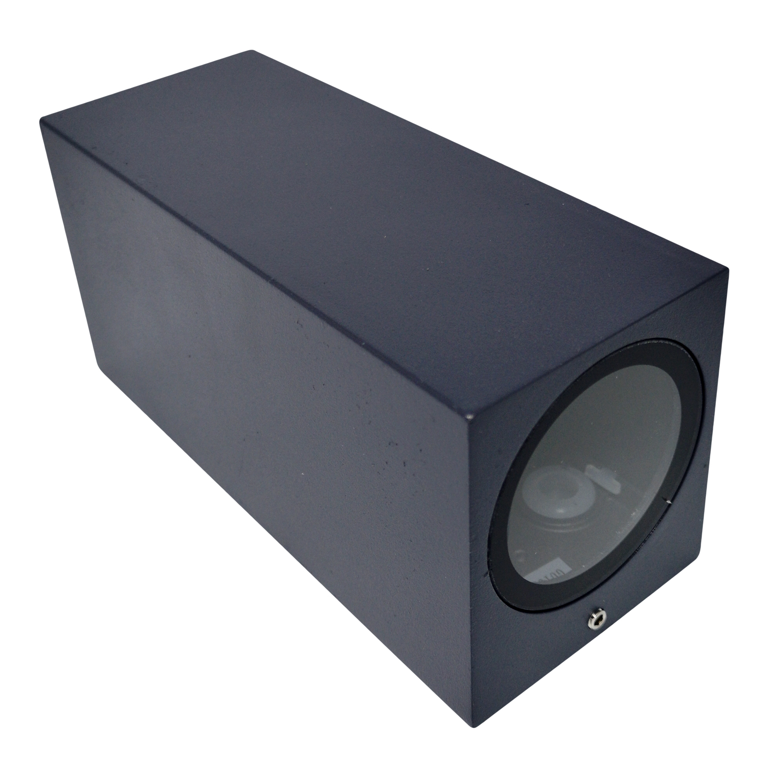 Aplique cubo bidireccional IP44 GU10 Gris Oscuro 2 Luces