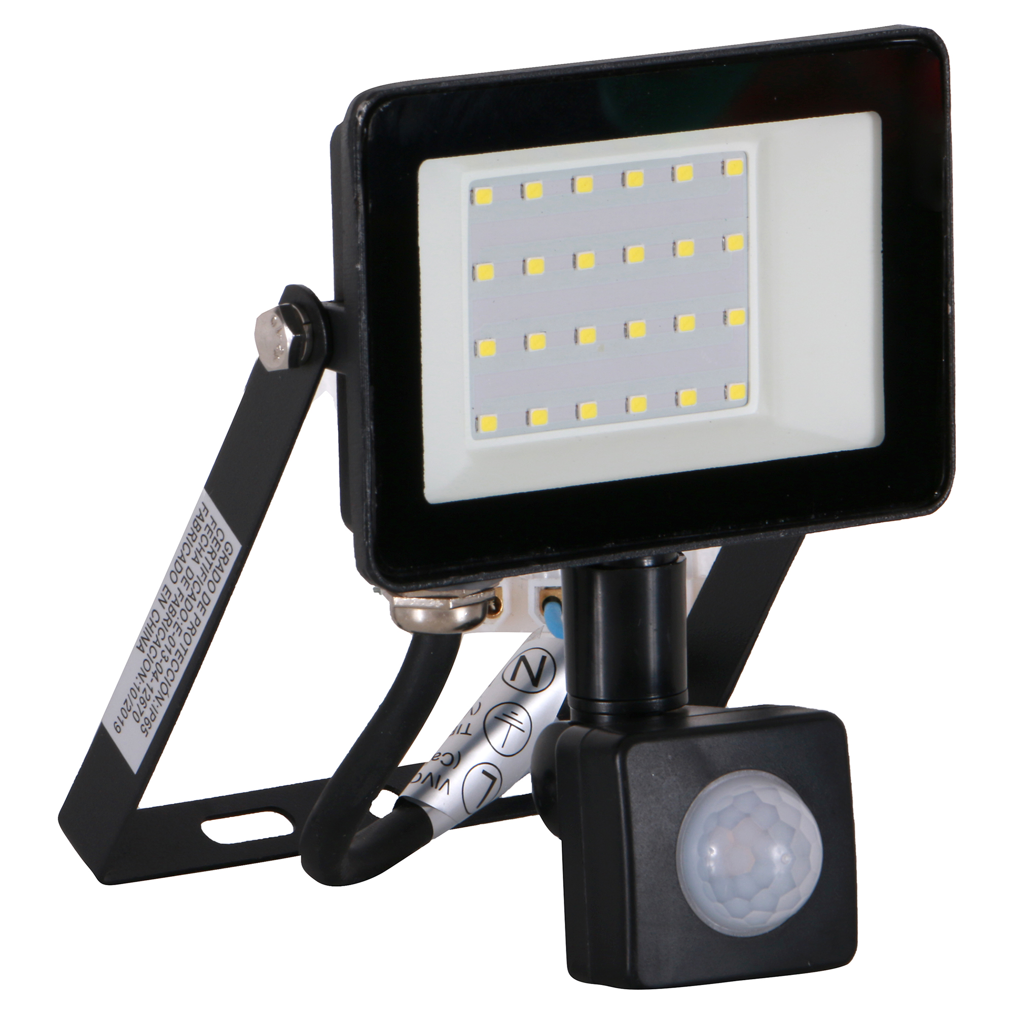 Proyector De Area Led Ultra Plano C/ Sensor 10W (Dob) Luz Dia